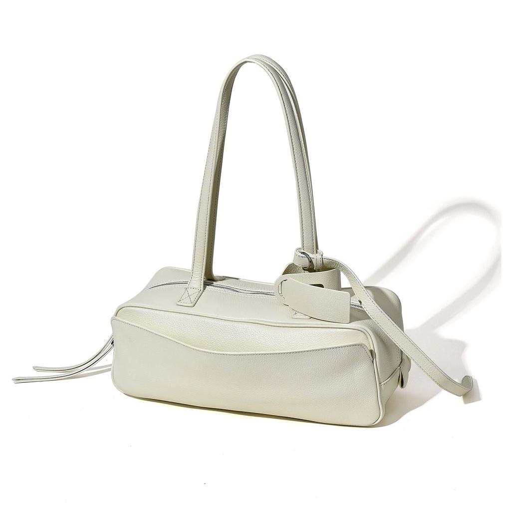 CARRIE Bowlingtasche Neue Kuhleder Tasche Umhängetasche Boston Tasche Mode Vielseitige Tasche Unisex