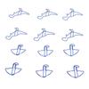 50pcs Paper Clips Strong Clamping Power Electroplating Process Colorfast Paperclips for Scrapbooking