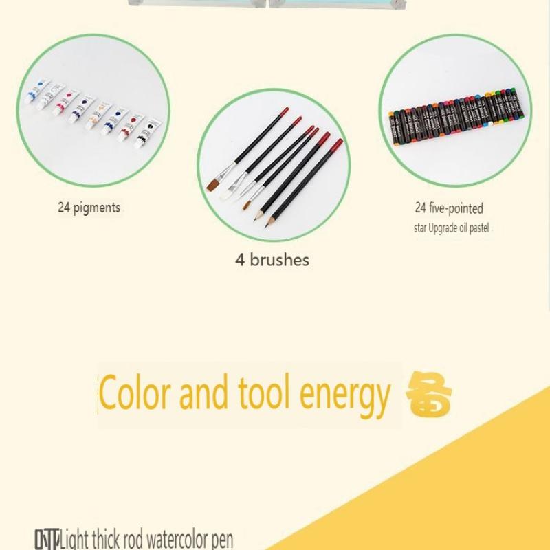 145 Luksusowy Aluminiowy Zestaw Pudełkowy Pędzli Pudełko Prezentowe Zestaw Pisaków Wodnych Dziecięcy Zestaw Prezentowy do Rysowania Artystycznego