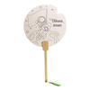 Red Theme Army Day Graffiti Folding Fan DIY Kit: Handmade Xuan Paper Art