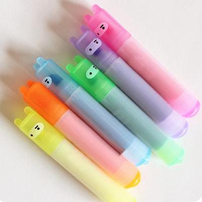 6 Stück Schreibwaren für Kinder, Kaninchen, fluoreszierende Textmarker, Schreib- und Zeichenstifte