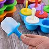 Popsicle Molds for Kids Reusable Ice Pop Mold with Sticks Homemade Mini Toddler Popsicle Mold BPA-Free Food-Grade Non-Stick Tray