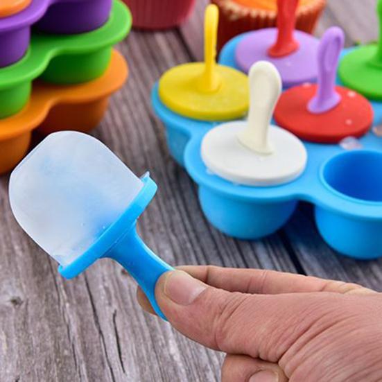 Popsicle Molds for Kids Reusable Ice Pop Mold with Sticks Homemade Mini Toddler Popsicle Mold BPA-Free Food-Grade Non-Stick Tray
