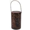 Hanging Solar Lantern Owl LED Garden Solar Light Red Copper Owl Lantern Outdoor Waterproof Metal Decorative Light for