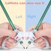4Pcs Kids Pencil Holder Ergonomic Design Pen Corrector Pencils Practice Writing Silicone Finger Grips Pen Grip Aid