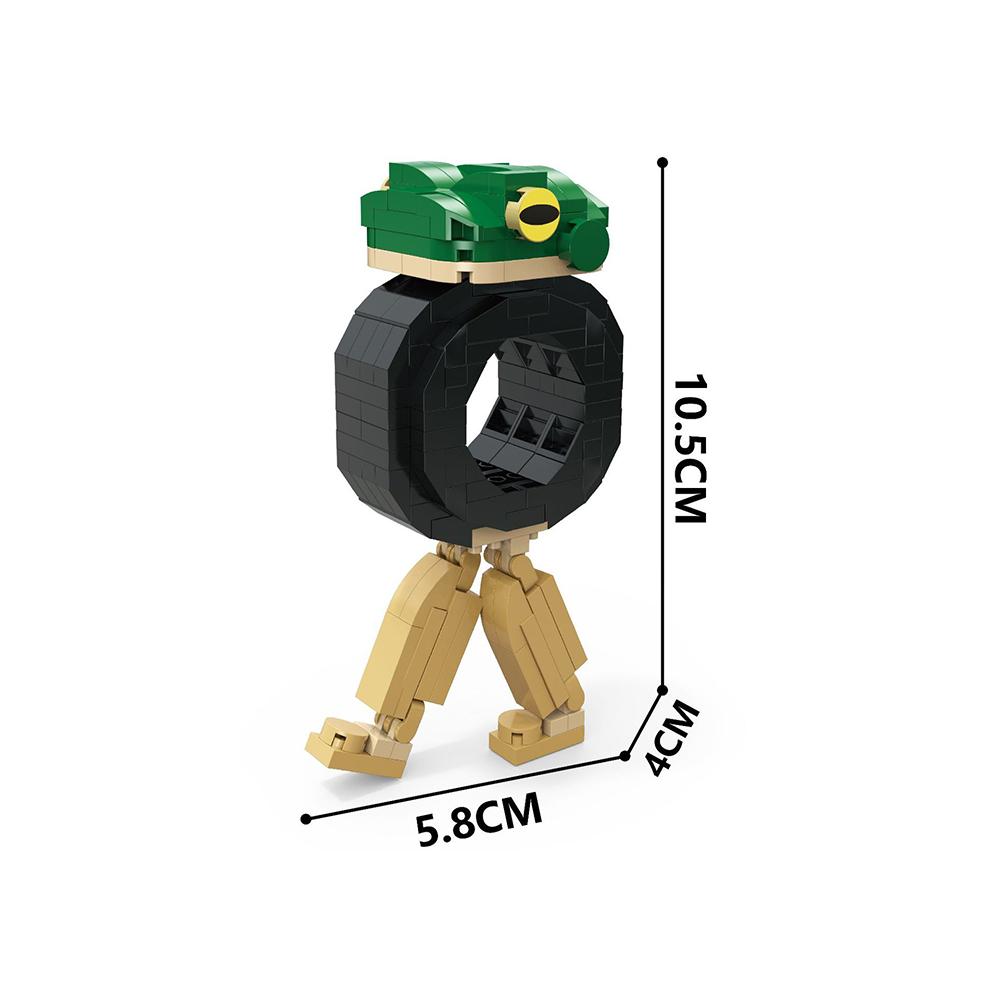 Brainrot Bricks Tung Tung Sahur Figures Tralalero Tralala Building Blocks, Cultural Character Model for Kids Birthday Gift