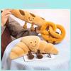 Weiches und entzückendes Nordic Style Brot-Kopf Plüschtier für Kinder Geschenk 33cm
