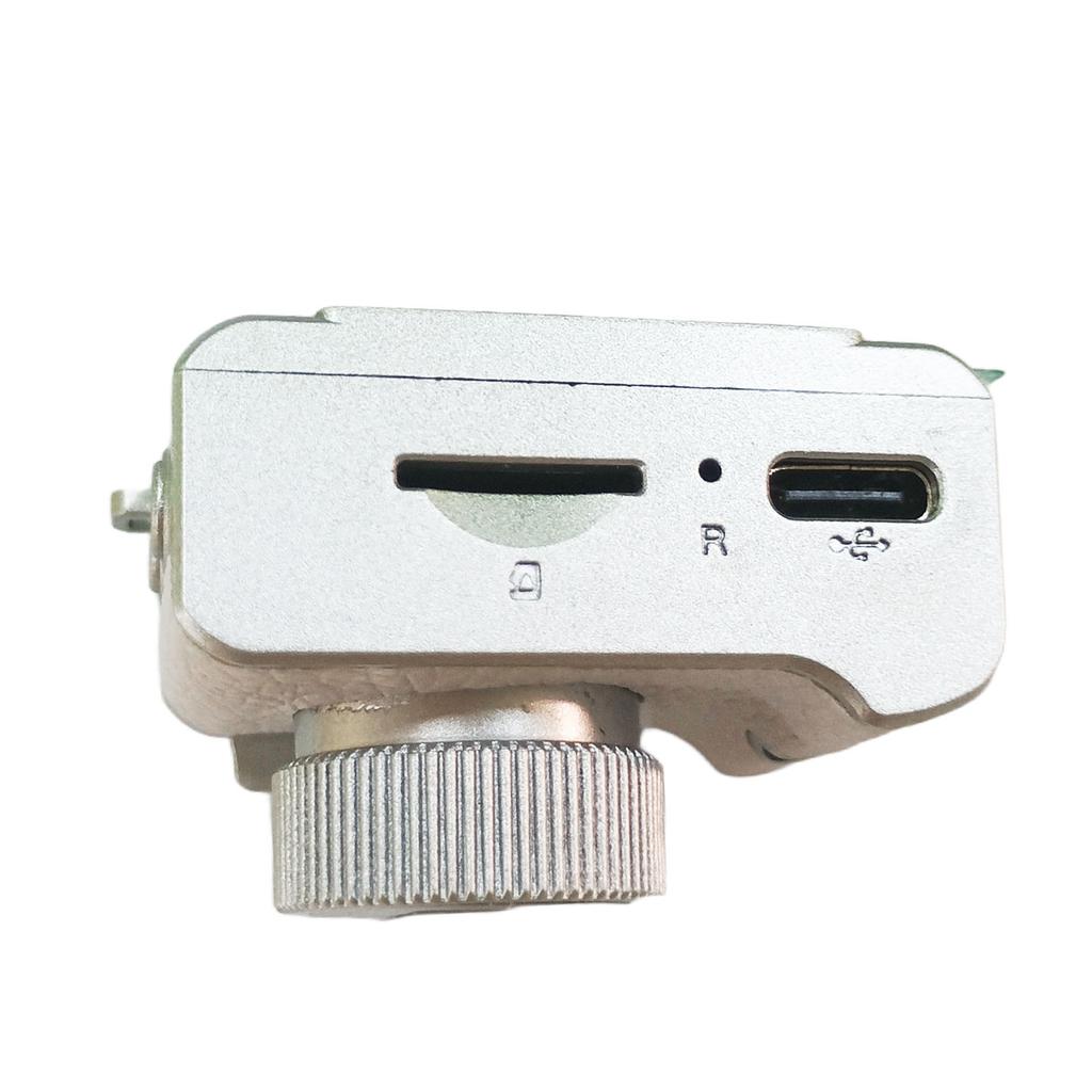 Tiny Keychain Camera Magnetic Mount 12MP 1080P Portable Retro Camera with 0.96 Inch Screen LED Fill Light for Video Recording