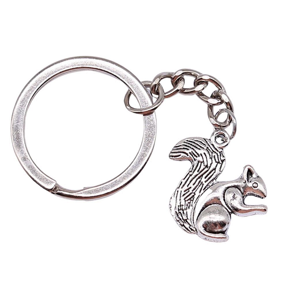 Merry Christmas Keychain Letter Charm Holiday Key Holder 28mm Ring