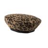 Leopard print beret children autumn and winter literary and simple bud hat niche retro personalized casual painter hat