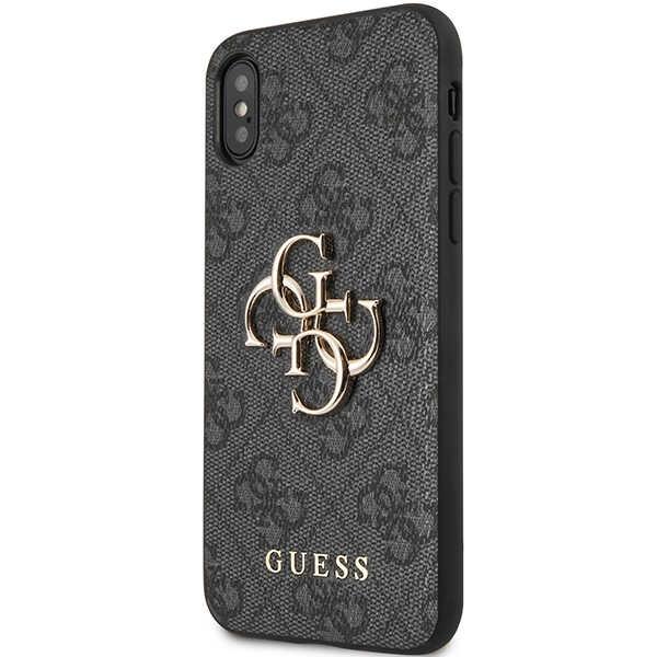 Guess Guhcpx4Gmggr Iphone X/Xsszary/Grå Hardcase 4G Stor Metallogo