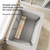 Foldable Oxford Cloth Storage Bin With Transparent Pvc Window For Bedroom Closet Organization