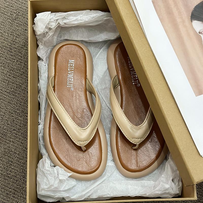 

Шлепанцы женские новые шлепающие холодные тапочки летняя обувь на плоской подошве повседневные приморские сандалии 40 абрикосовый