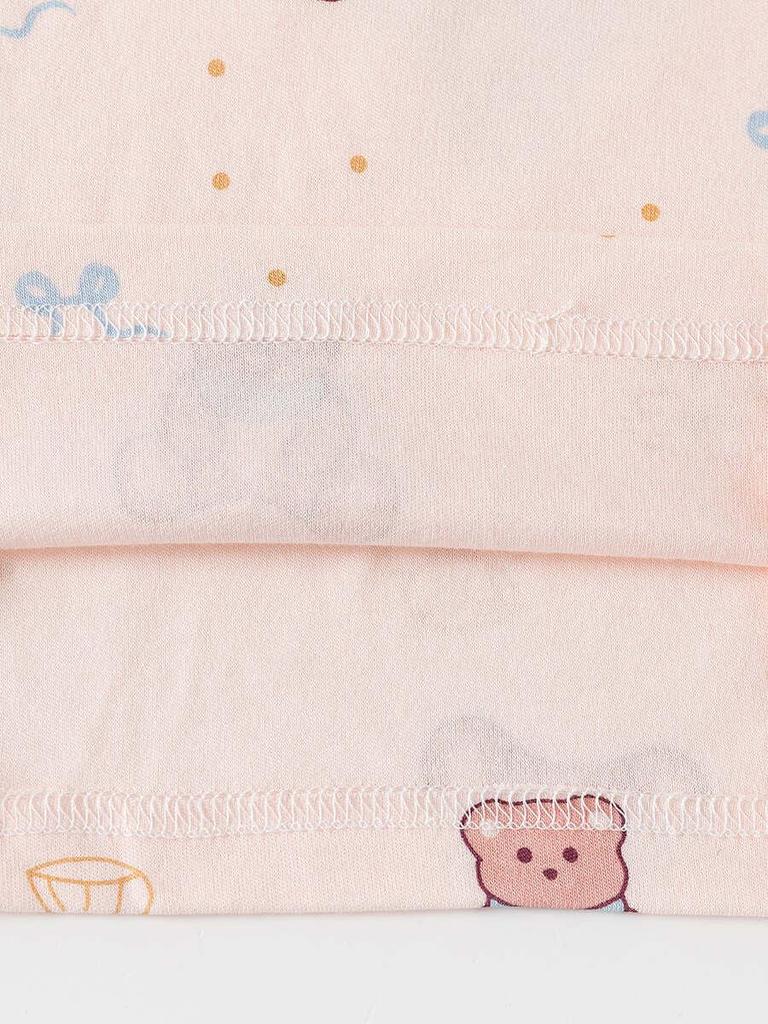 Infant Two-Piece Pajama Set: Seasonal High Waist Pants and Top