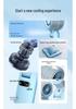 Portable Folding Turbo Fan with High-Speed Cooling & Neck Strap