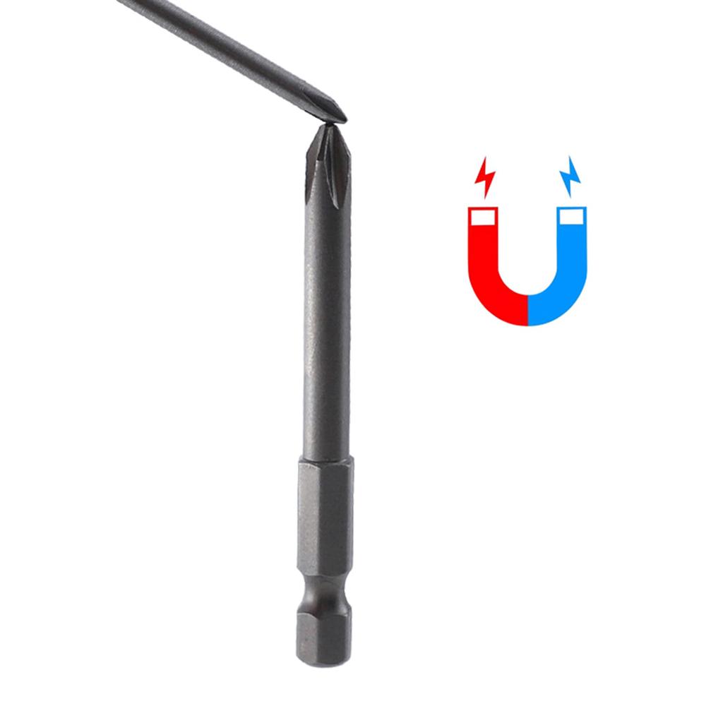 10Pieces Magnetic Cross Screwdriver Bit PH00 PH0 PH1 PH2 Nutdrivers 65mm For Socket Switch Electrician Power Tool
