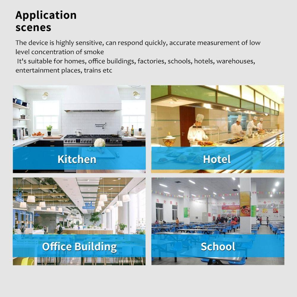 Use Smart Household Smart Home Leakage Sensor Natural Gas Sensor Combustible LPG Gas Alarm Detector