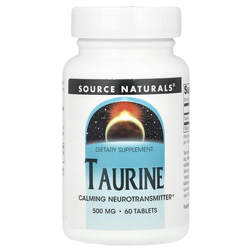 Taurine, 500Mg, 60 Tablets