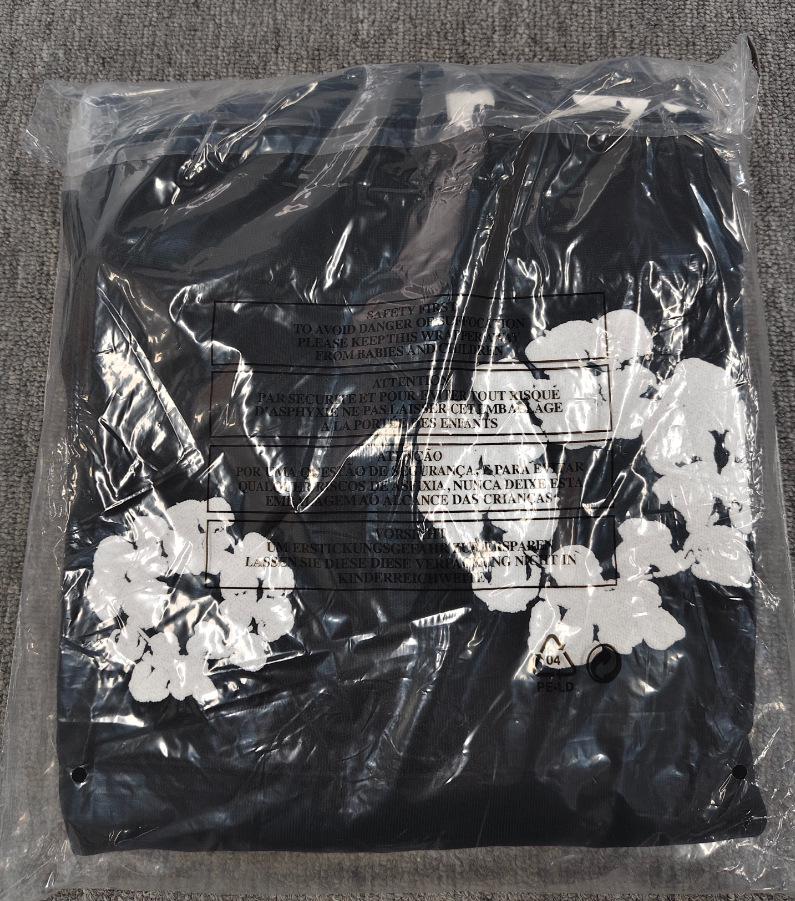 Schwerer Baumwoll-Denim-Hoodie mit Blumenmuster - Trendige amerikanische Streetwear-Jacke für Herren