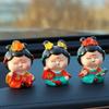 Resin Car Cute Doll Ornament Art Craft Tang Dynasty Woman Figurine  Car Interior