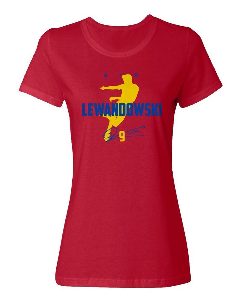 Star Player Tribute - Air Lewandowski 9 Soccer Fans Ladies  Crewneck T-Shirt Unisex T-Shirt S