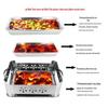 Thickened Stainless Steel Rectangular Roasting Pan with Pull-out Stand
