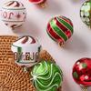 New Style Irregular Red & Green Electroplated Christmas Ball Ornaments Gift Set for Tree Decoration