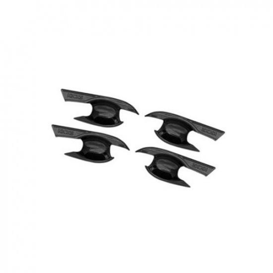 Carbon Fiber Exterior Door Handle Bowl Cover Trim For Nissan Kicks 2017-2021