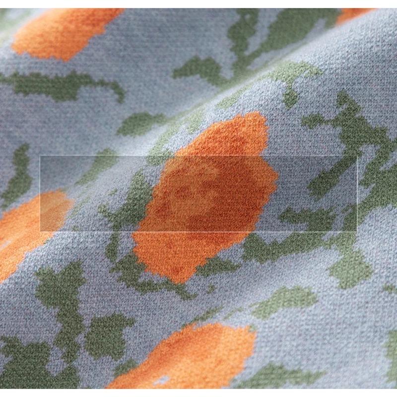 Embroidery Floral Knit Vest Women Short Sweet Sweater V-Neck Pullover Pull Jumper New Fashion Autumn Winter