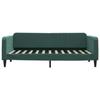 VidaXL Lit de repos vert foncé 100x200 cm velours 354095