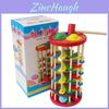 Wooden Knock Ball Tower For Children With Stacking Ladder And Fine Motor Skills Development
