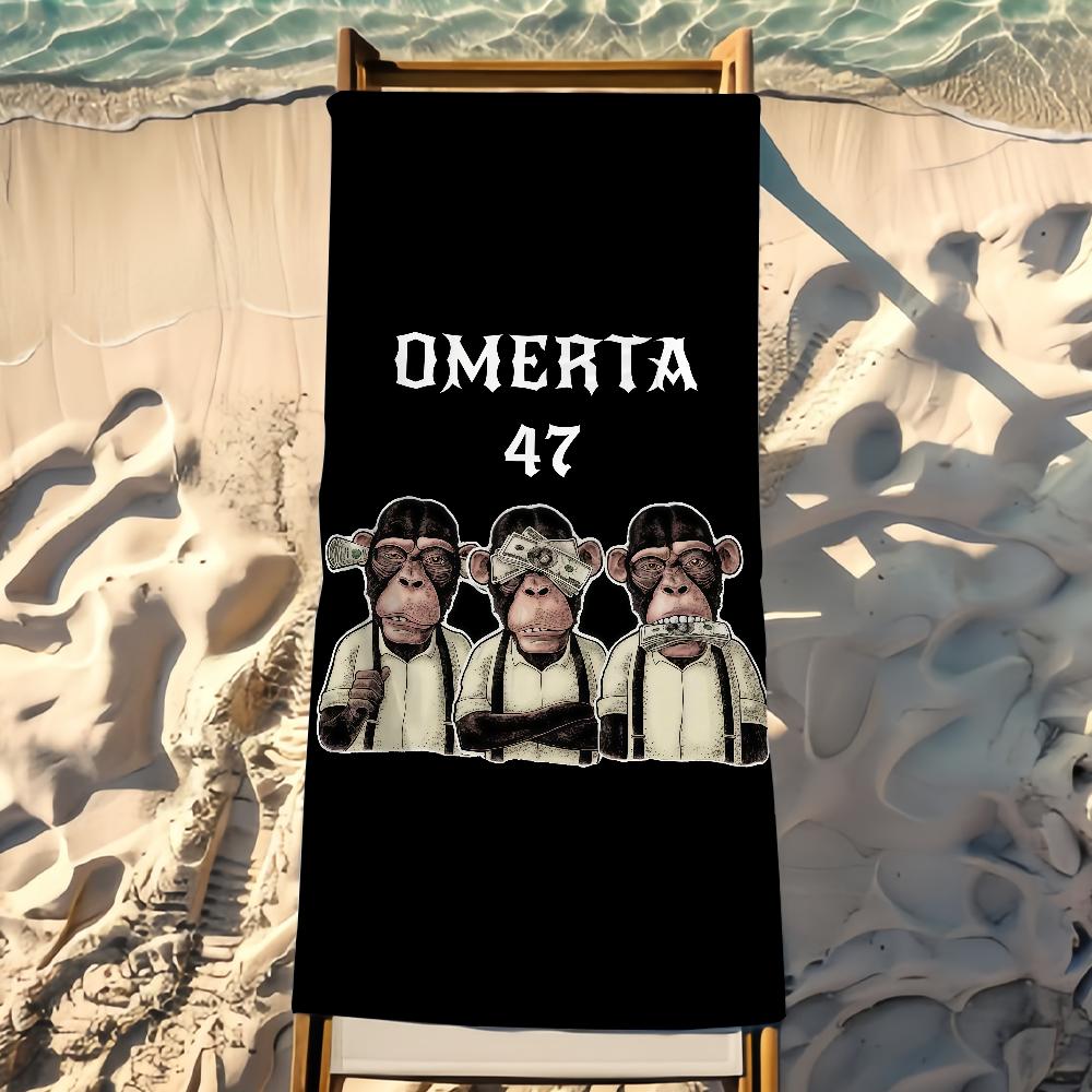 Marke O-Omerta 47 Handtuch Strandhandtuch Reise Leicht Hautfreundlich für Pool Strand Camping Kreuzfahrt Sommer