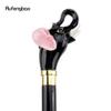 Ceramic Elephant Wooden Single Joint Fashion Wood Walking Stick Decorative Party Walking Cane Halloween Mace Wand Crosier 96cm