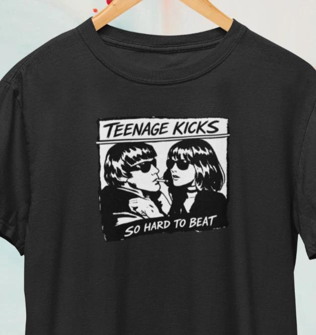 Teenage Kicks Retro T-Shirt / Indie Punk Rock Vintage Undertones Pumpkins Tee 4XL