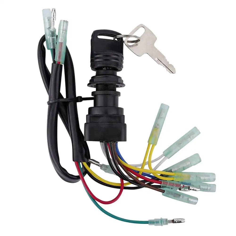 Zündschalter Schlüssel Assy 703-82510-43 für Yamaha Außenbordmotoren Steuerbox Bootszubehör Marine Außenbordmotor