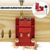 Pocket Hole Jig Kit Two Hole Wood Jig System Kit with Drill Guide and Step Drill Bit Woodworking Hole Punch Carpentry Tools