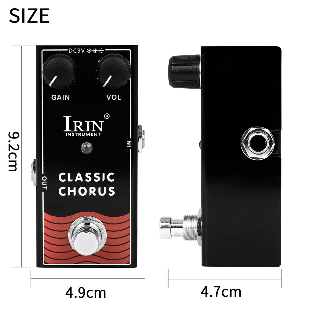 IRIN RF-05 Classic Chorus Guitar Pedal Crisp and Transparent Chorus Guitar Effect Pedal True Bypass Guitar Parts & Accessories