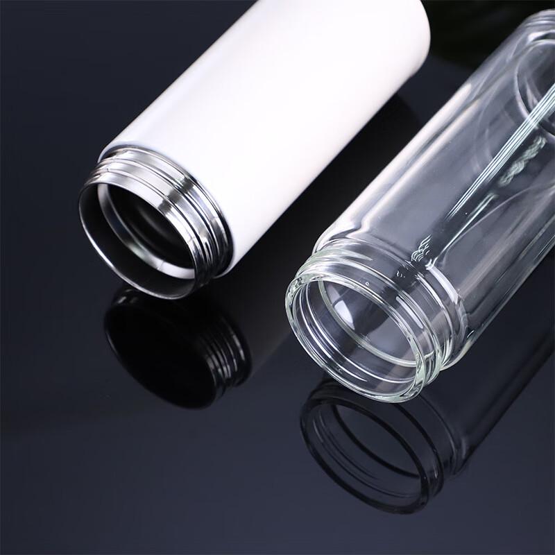 Smart Temperature Display Double-Wall Glass Tea Infuser Bottle