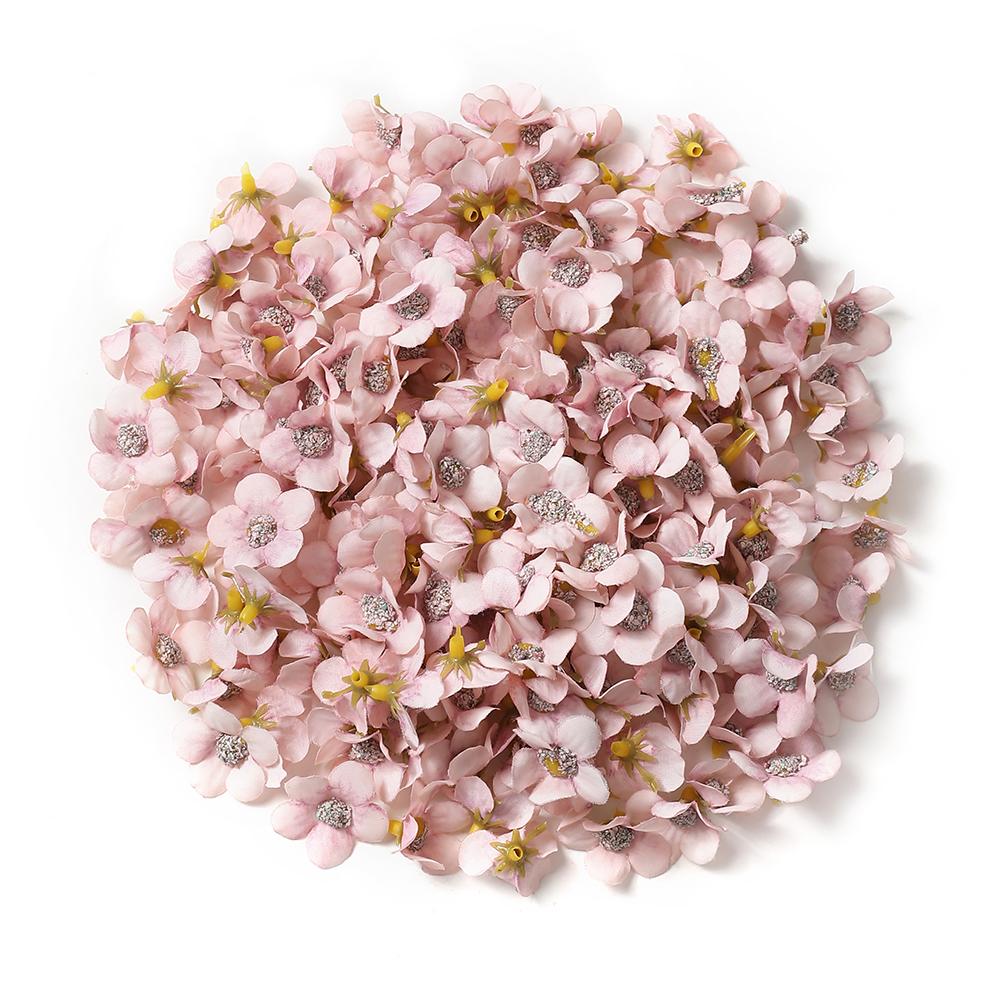 50/100Pcs 2cm Daisy Artificial Flowers Head Small Silk Multicolor Fake Flower Crown For Wreath DIY Craft Home Wedding Decoration