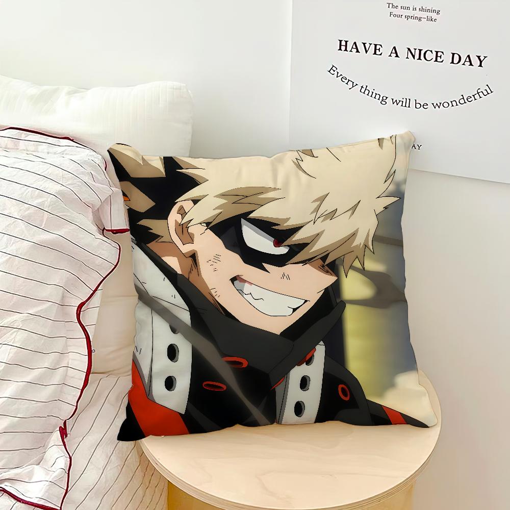 comic hot fanart anime b-bakugo katsuki cushion cover soft Pillow Case for Sofa Living Room Home office Decor Protective Covers