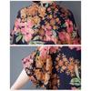 DIMANAF 2025 Sommer Übergröße Kleid Damen Freizeitkleid Locker Basic Floral Lang Maxi Vintage Leinenkleid