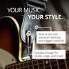 KLIQ Music Gear Air Cell Guitar Strap 3" Wide Neoprene Pad Adjustable 46-56 Inches Black Bass Electric Guitar