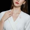 Clothes Accessories Opal Stone Design Sense Moon Cat Brooch Lapel Pins Women Brooch Corsage Brooch