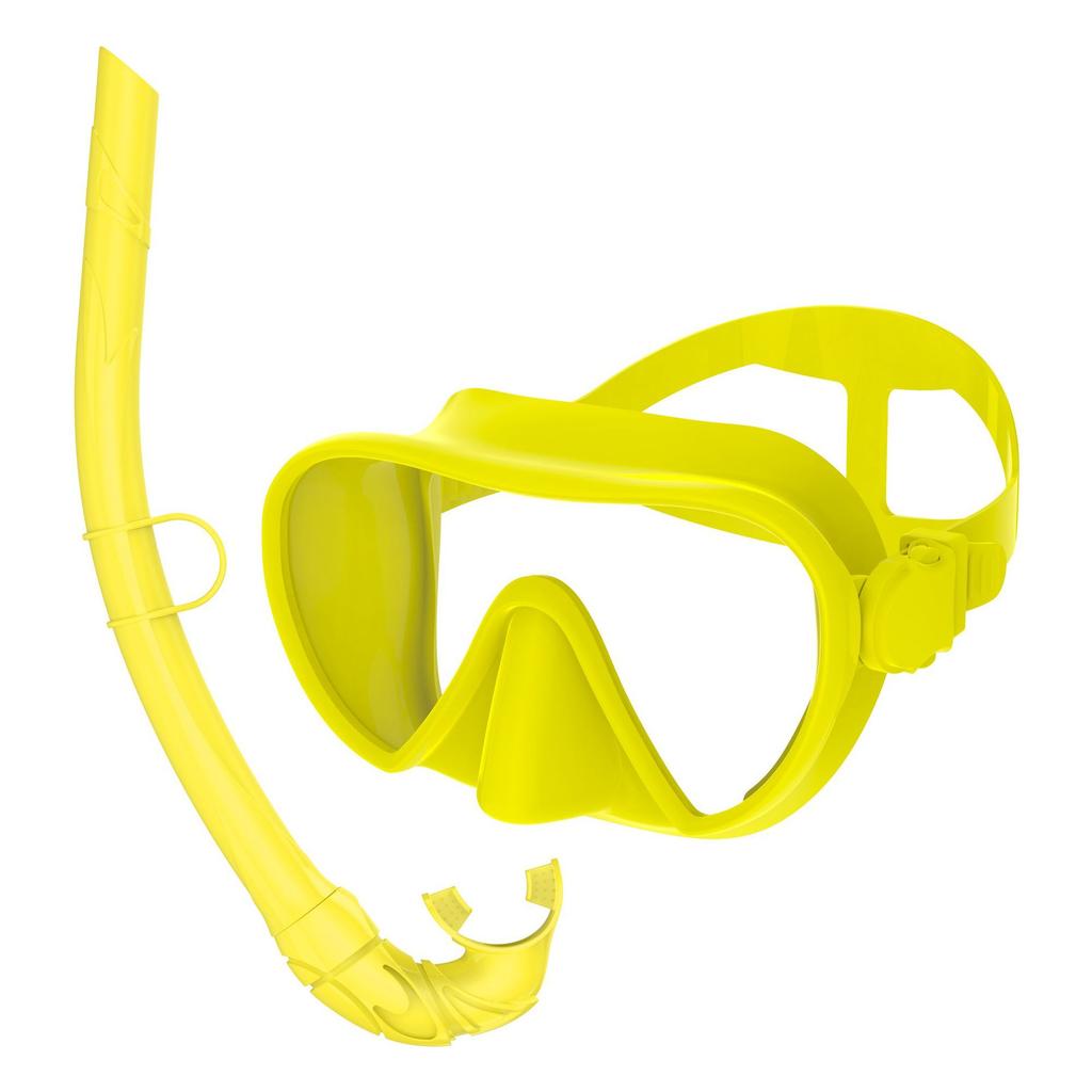 Schnorchel Tauchset Silikon Großer Rahmen Tauchmaske