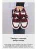 Trendy 2024 Women's White Korean-Style Thick-Soled Casual Shoes for All-Season Wear