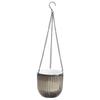 1 Set Hanging Flowerpot Self-Watering Visible Water Level Hanging Planter Pot Basket with Drainage Holes for Indoor Outdoor