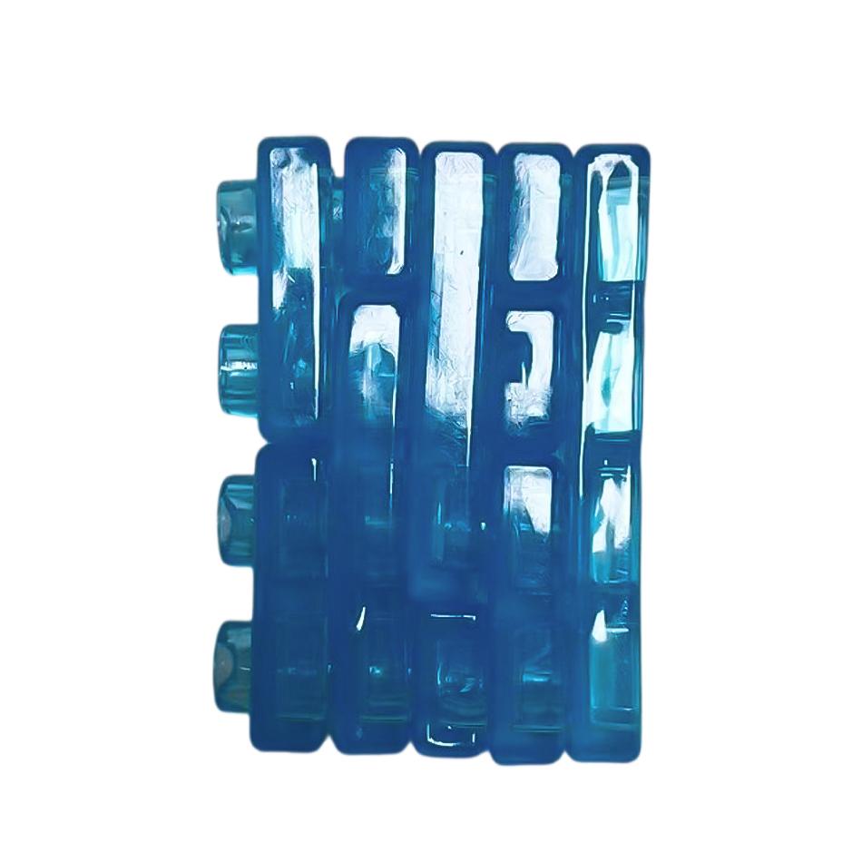 

Transparent Crystal Soft Gummy Building Blocks, Squishy Stretchy Toys for Kids Creative Tabletop Games Collectible Toy