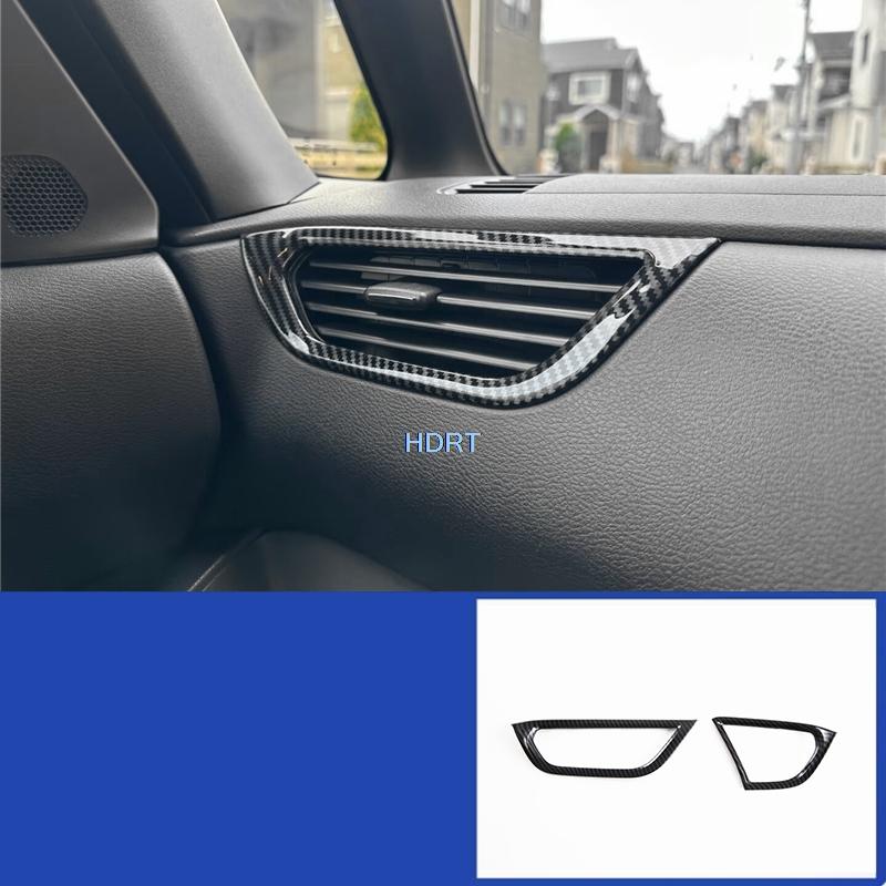 Car Styling Carbon Fibre Interior Gear Shift Window Control Panel Air Vent Outlet Steering Wheel Cover For Nissan ROOX  +