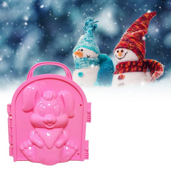 Winter Snowman Penguin Snowball Maker Clip Snow Mold Tool Kids Outdoor Play Toy