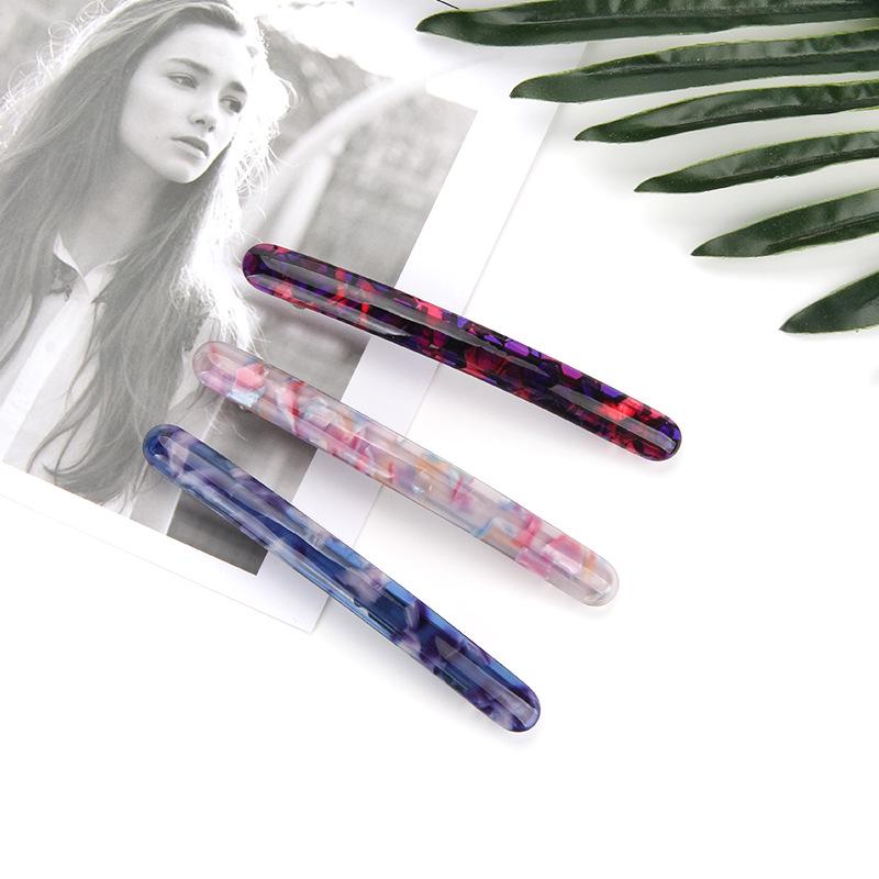 10cm Hair Colorful Clip Vintage Acetate Top Clutch For Trendy Womens Fashion Hair